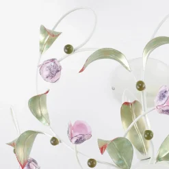 Florale Lampen|Wohnzimmerlampen*Luminex Deckenleuchte ROSE Ø64cm 3-flmg