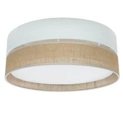 Deckenleuchten|Flurlampen*TK Lighting Deckenleuchte rund Ø 45 cm Boho Style 3x E27 Stoff Jute