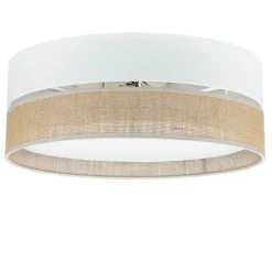 Deckenleuchten|Flurlampen*TK Lighting Deckenleuchte rund Ø 45 cm Boho Style 3x E27 Stoff Jute