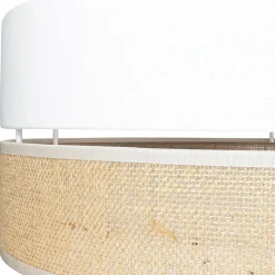 Deckenleuchten|Flurlampen*TK Lighting Deckenleuchte rund Ø 45 cm Boho Style 3x E27 Stoff Jute