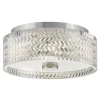 Deckenleuchten|Flurlampen*Elstead Deckenleuchte rund Ø 30,5 cm Chrom E27 Kristall Schirm