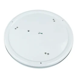 Searchlight Deckenleuchte rund Ø 50cm H: 10cm Rosa Samt Schirm 3x E27< Wohnzimmerlampen|Schlafzimmer Lampen