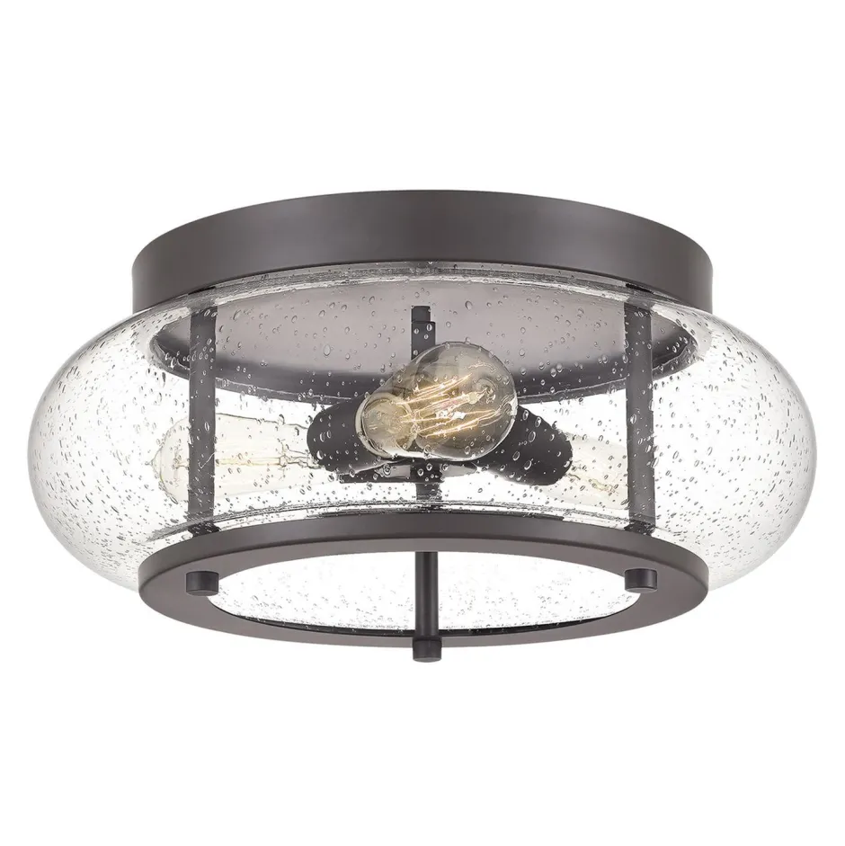 Deckenleuchten|Bürolampen*Elstead Deckenleuchte rund Ø41cm Industrial Glas Metall FELI