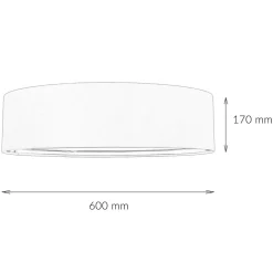 TK Lighting Deckenleuchte rund für 4x E27 Stoff in Beige Gold< Stofflampen|Moderne Lampen