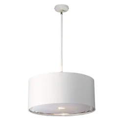 Deckenleuchten|Schlafzimmer Lampen*Elstead Deckenleuchte Rund Weiß Silber verstellbar Wohnzimmer