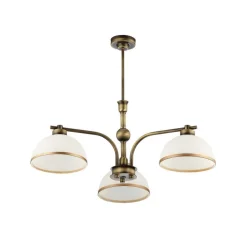 Deckenleuchten|Esszimmer Lampen*Jupiter Deckenleuchte SARAI Glas Metall Ø68cm 3xE27 Lampe