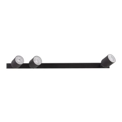 Deckenleuchten|Flurlampen*TK Lighting Deckenleuchte Schwarz 74 cm lang GU10 Metall 3-flammig