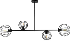 Sigma Deckenleuchte Schwarz E27 Metall Retro Design< Deckenleuchten|Kugellampen