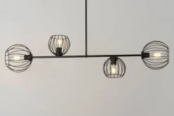 Sigma Deckenleuchte Schwarz E27 Metall Retro Design< Deckenleuchten|Kugellampen