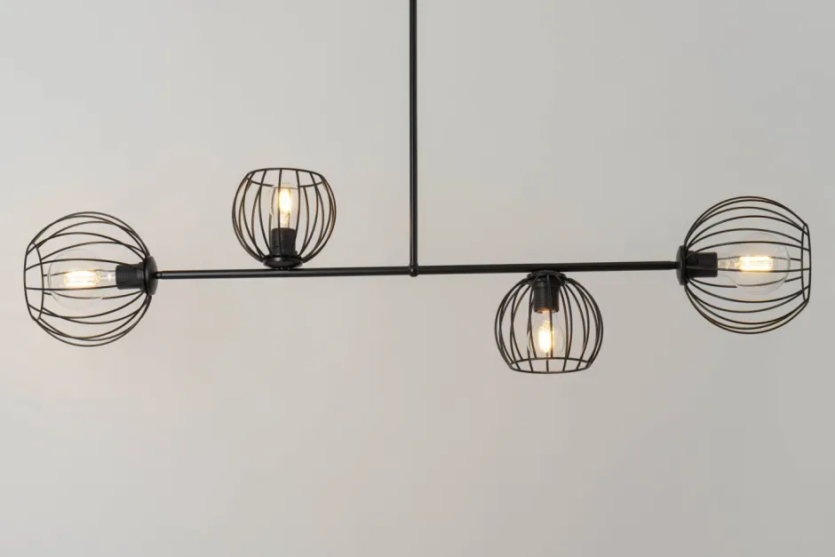 Sigma Deckenleuchte Schwarz E27 Metall Retro Design< Deckenleuchten|Kugellampen