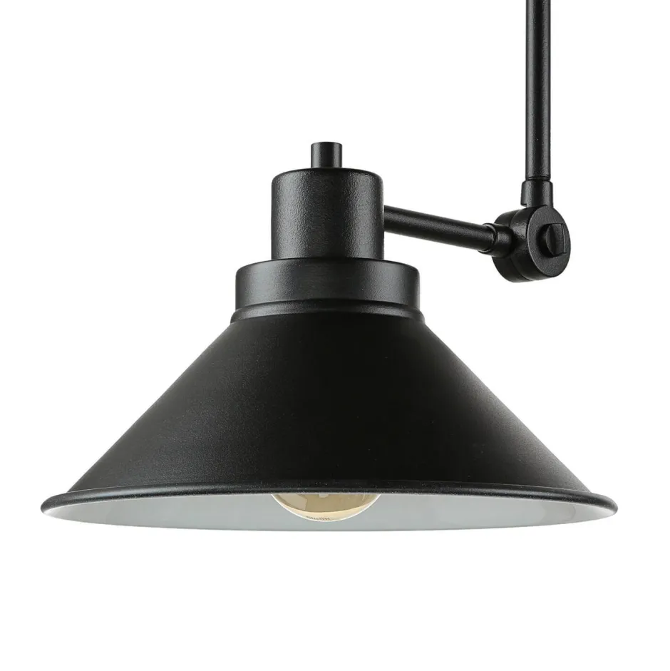 Nowodvorski Deckenleuchte Schwarz 3-flmg 61-152cm SIMONA Lampe< Industrie Lampen|Wohnzimmerlampen