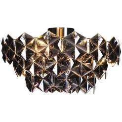 By Rydéns Deckenleuchte Schwarz Kristall 51 cm breit 3x E27< Deckenleuchten|Flurlampen