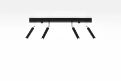 Sollux Deckenleuchte Schwarz Metall 4-flammig 60 cm lang< Deckenleuchten|Flurlampen