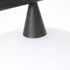 Steinhauer Deckenleuchte Schwarz Opalweiß 120 cm inkl. G9 blendarm< Deckenleuchten|Badezimmer Lampe