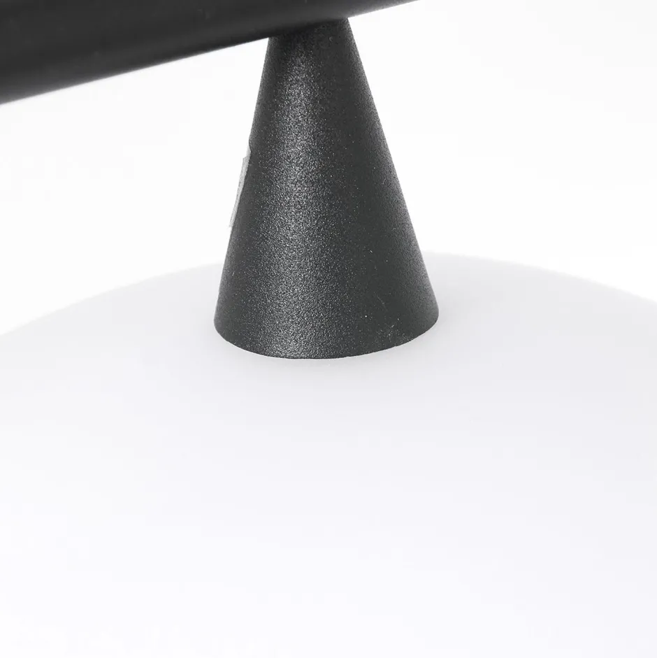 Steinhauer Deckenleuchte Schwarz Opalweiß 120 cm inkl. G9 blendarm< Deckenleuchten|Badezimmer Lampe