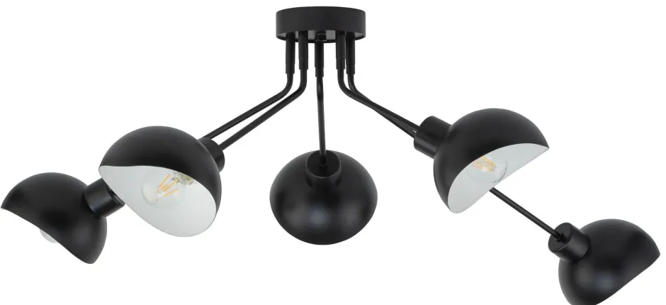 Designerlampen|Moderne Lampen*Sigma Deckenleuchte Schwarz Weiß stilvoll E27 120 cm lang