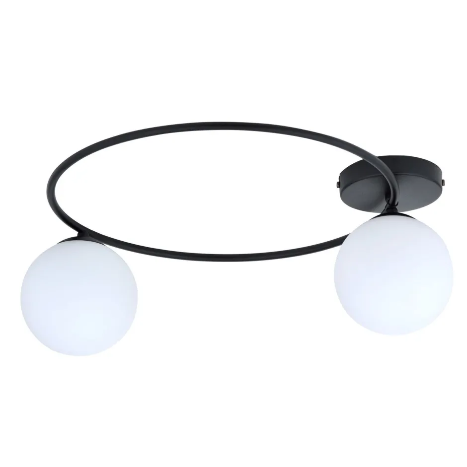 Deckenleuchten|Flurlampen*Emibig Deckenleuchte Schwarz Weiß E14 Ø 47 cm blendarm