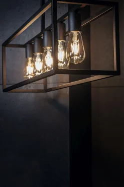 Deckenleuchten|Moderne Lampen*Nowodvorski Deckenleuchte Schwarz 5xE27 Wohnzimmer Lampe DAVID