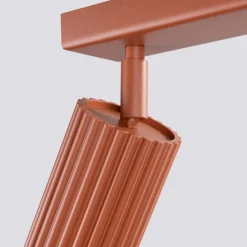 Sollux Deckenleuchte schwenkbar B: 30 cm klein 2-flammig GU10 Rot< Wohnzimmerlampen|Metall Lampen