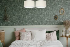 Belis Deckenleuchte Stoff blendarm Schwarz Creme E27 L:70 cm< Bürolampen|Wohnzimmerlampen