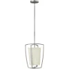 Elstead Deckenleuchte Stoffschirm in Creme Nickel Modern E27< Deckenleuchten|Schlafzimmer Lampen