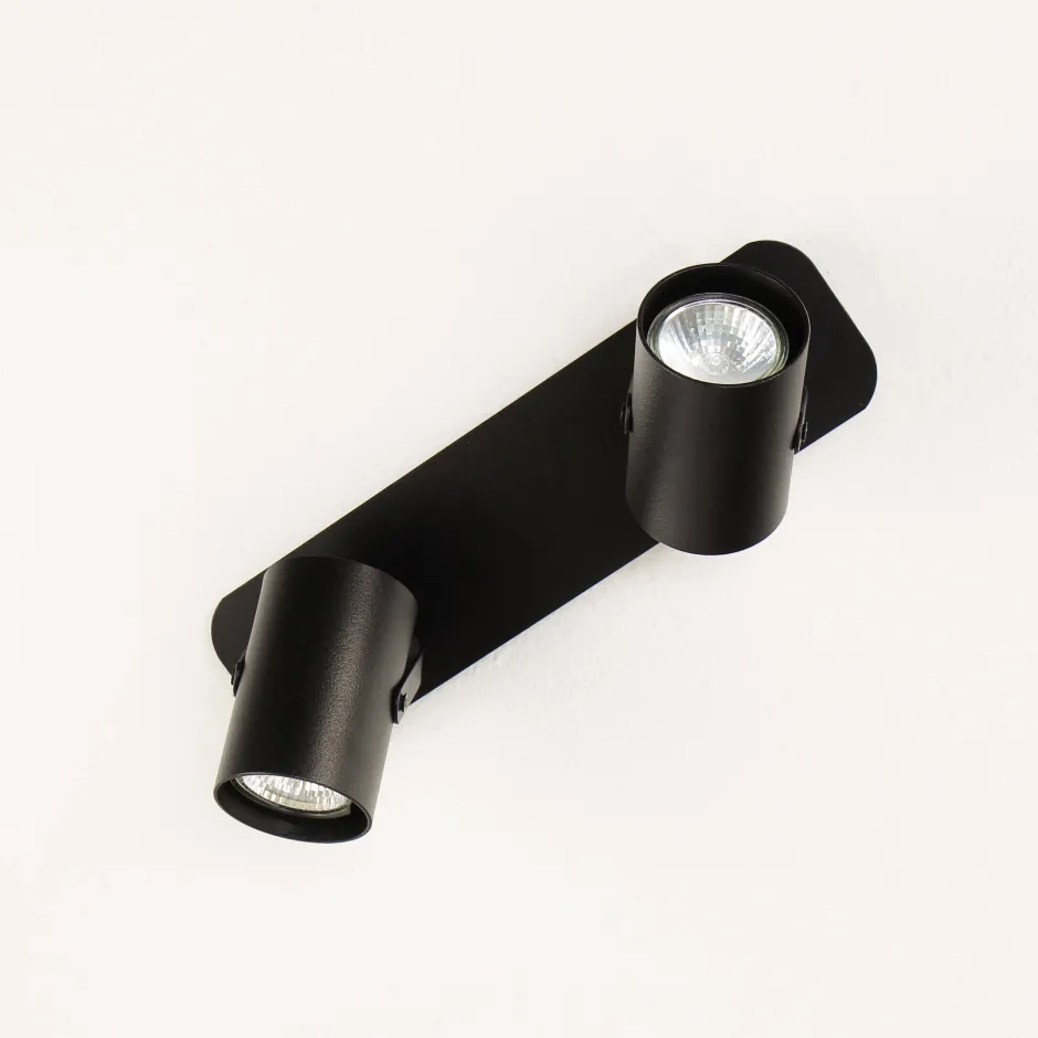 Wohnzimmerlampen|Küchenlampen*Sigma Deckenleuchte Strahler Schwarz verstellbar 2 flmg