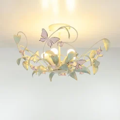 Florale Lampen|Wohnzimmerlampen*Luminex Deckenleuchte SUMMER Ø64cm 5-flmg