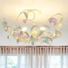 Luminex Deckenleuchte SUMMER Ø64cm 3-flmg< Florale Lampen|Wohnzimmerlampen