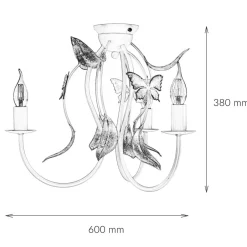 Luminex Deckenleuchte SUMMER Ø60cm 3-flmg< Deckenleuchten|Flurlampen