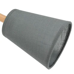 Schlafzimmer Lampen|Lampen Aus Aller Welt*TK Lighting Deckenleuchte VAIO Grau 3-flmg Holz Stoff