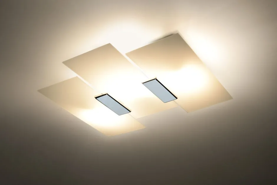 Flurlampen|Bürolampen*Sollux Deckenleuchte VERONICA in Chrom 3-flmg