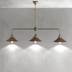 Giovanni Battista Deckenleuchte verstellbar Messing B: 115 cm in Bronze antik< Deckenleuchten|Wandleuchten