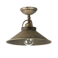 Metall Lampen|Vintage Lampen*Giovanni Battista Deckenleuchte Vintage aus Messing in Bronze Antik