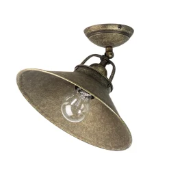 Metall Lampen|Vintage Lampen*Giovanni Battista Deckenleuchte Vintage aus Messing in Bronze Antik