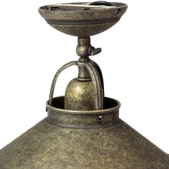 Metall Lampen|Vintage Lampen*Giovanni Battista Deckenleuchte Vintage aus Messing in Bronze Antik