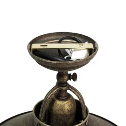 Metall Lampen|Vintage Lampen*Giovanni Battista Deckenleuchte Vintage aus Messing in Bronze Antik