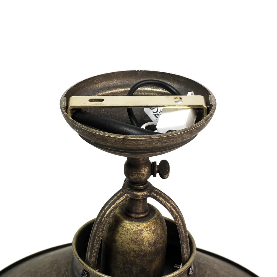 Metall Lampen|Vintage Lampen*Giovanni Battista Deckenleuchte Vintage aus Messing in Bronze Antik