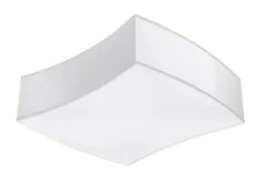 Sollux Deckenleuchte Weiß 39 cm lang blendarm 2x E27 BREEL< Wohnzimmerlampen|Moderne Lampen