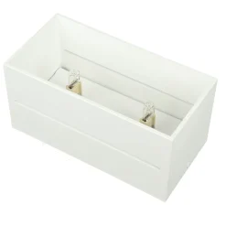 Deckenleuchten|Flurlampen*Sollux Deckenleuchte Weiß Aluminium L:20cm eckig Modern 2x G9