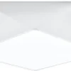 Wohnzimmerlampen|Moderne Lampen*Sollux Deckenleuchte Weiß B:40cm geometrisch E27 Schlafzimmer