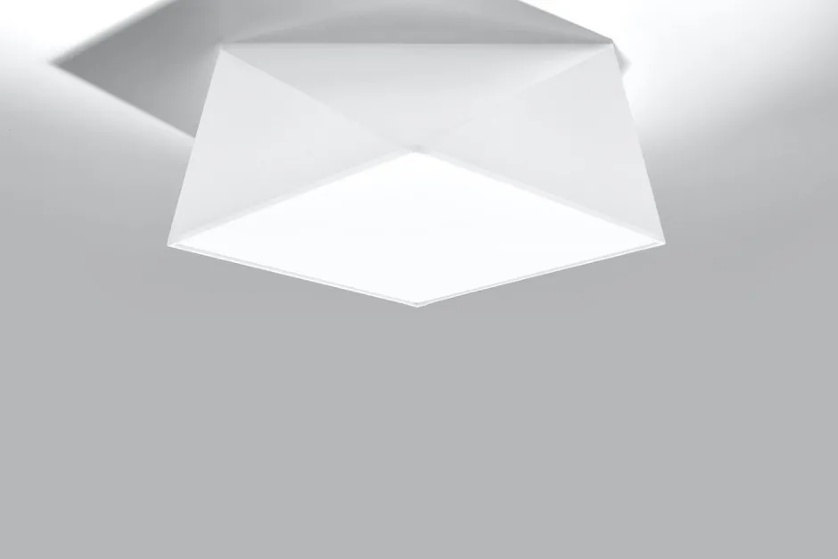 Wohnzimmerlampen|Moderne Lampen*Sollux Deckenleuchte Weiß B:40cm geometrisch E27 Schlafzimmer