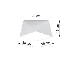 Sollux Deckenleuchte Weiß geometrisch Modern wohnlich LYNNDIE< Wohnzimmerlampen|Moderne Lampen