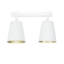 Easylight Deckenleuchte Weiß Gold flexibel 2-flammig E27< Deckenleuchten|Küchenlampen