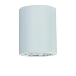 Luminex Deckenleuchte Weiß klein Ø 9 cm flach Spot Metall innen< Bauhaus Lampen|Moderne Lampen