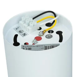 Luminex Deckenleuchte Weiß klein Ø 9 cm flach Spot Metall innen< Bauhaus Lampen|Moderne Lampen