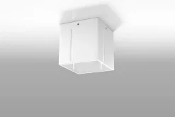 Sollux Deckenleuchte Weiß klein B:10cm eckig Modern FUFIA< Deckenleuchten|Flurlampen