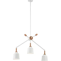 Elstead Deckenleuchte Weiß Metall verstellbar Retro Design< Deckenleuchten|Retro Lampen