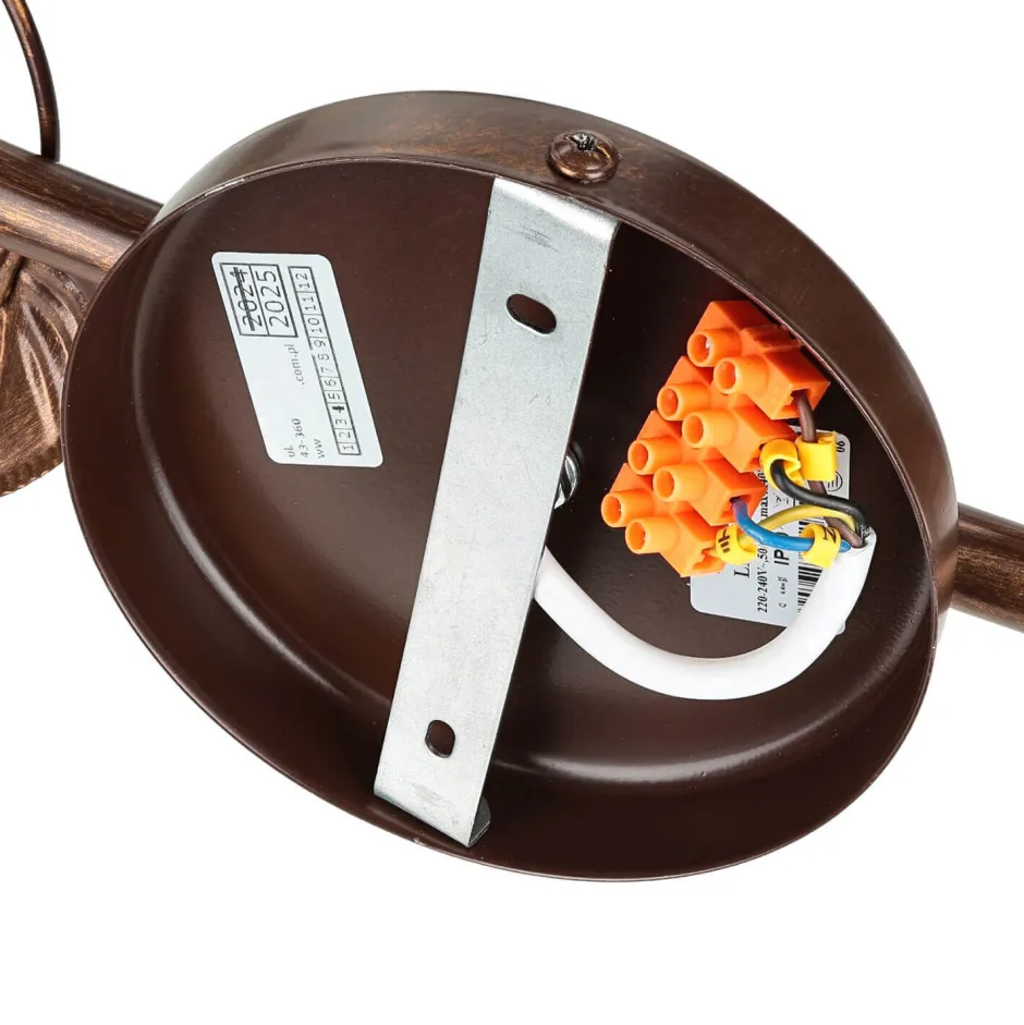 Lamkur Deckenleuchte Wohnzimmer Shabby Braun Floral< Deckenleuchten|Flurlampen