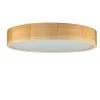 Holzlampen|Moderne Lampen*Lamkur Deckenleuchte Wohnzimmer Rund Braun Holz 3-flmg