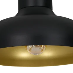 Deckenleuchten|Flurlampen*Luminex Deckenleuchte Wohnzimmer rund 40 cm Metall Schirm